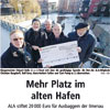 Mehr Platz im alten Hafen - ALA stiftet 20 000 Euro für Ausbaggern der Ilmenau