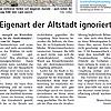 Eigenart der Altstadt ignoriert - Leserbrief Bruno Grunert